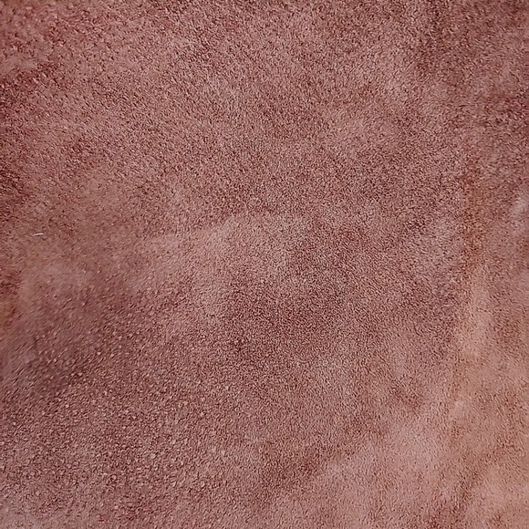 2 SUEDE LEATHER Skirt VTG 90s Cowgirl HALLOWEEN COSTUME Festival Western Medium - Picture 11 of 13